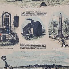 Frank Leslie’s Illustrated Newspaper Framed Clipping “Attractions of the Summer Season Nantucket September 13, 1879”