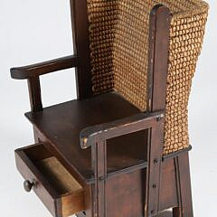 Orkney Islands Child’s Crofter’s Oak Chair with Reed Back and Wings