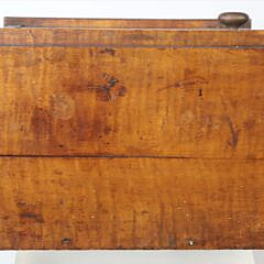 American Tiger Maple Hanging Miniature Cabinet, 19th Century