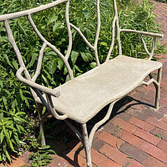 97-5450 Faux Bois Concrete Bench A_IMG_7341