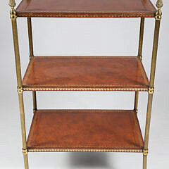 47-4936 Leather Three Tier Etagere A IMG_7948