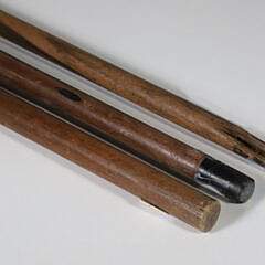 A Group of Antique Walrus Ivory Knob Walking Sticks, 19th Century