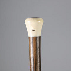 A Group of Antique Walrus Ivory Knob Walking Sticks, 19th Century
