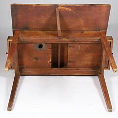 American Shaker Two Drawer Single Drop Leaf Table