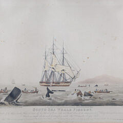 “South Sea Whale Fishery”, Published 1825 by W. J. Huggins