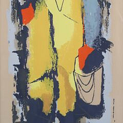 Phillip Hicken Limited Edition Silkscreen “Fisherman”, Edition #37/45