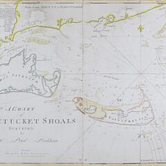 “A Chart of Nantucket Shoals Surveyed by Capt. Paul Pinkham”, Reproduction Chart