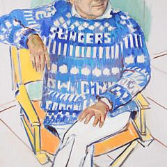 Sybil Goldsmith Oil on Canvas “Portrait of Bobby Bushong”