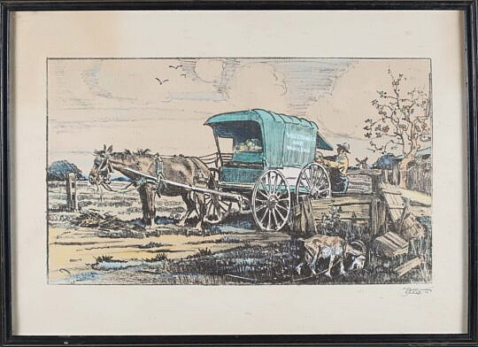 170-5450 Tony Sarg Farm Buggy Print A_IMG_9028