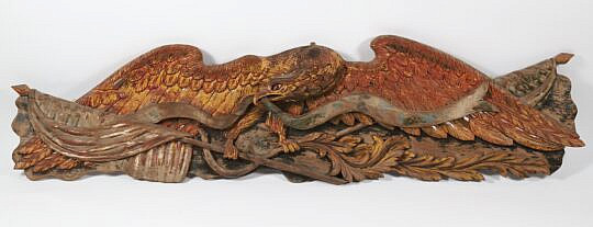 173-5450 Carved American Spreadwinged Eagle Plaque A_IMG_9188