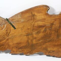 Large Vintage Carved and Painted American Spread Winged Eagle Plaque