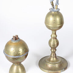 Four Items Including an Engraved J.P. Gardner Brass and Leather Telescope, 19th Century
