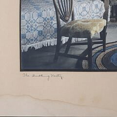 Wallace Nutting Photograph “The Quilting Party”