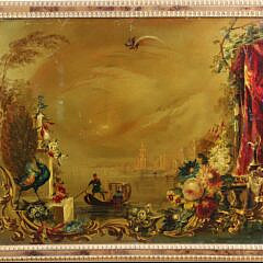Pair of Venetian Scene Painted Panels, 19th Century