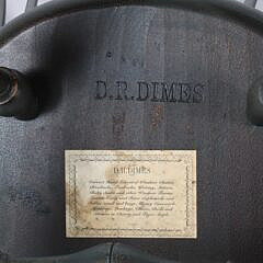 Set of Six Signed D.R. Dimes Bow-Back Windsor Side Chairs in Black Finish