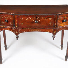 Mahogany Bone Inlaid Server 19th Century