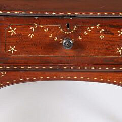 Anglo-Indian Mahogany Bone Inlaid Server, 19th Century