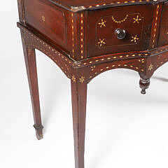 Anglo-Indian Mahogany Bone Inlaid Server, 19th Century