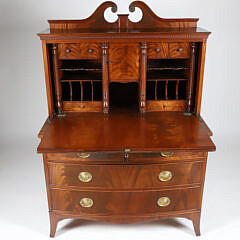 Vintage Mahogany Diminutive Secretary Desk