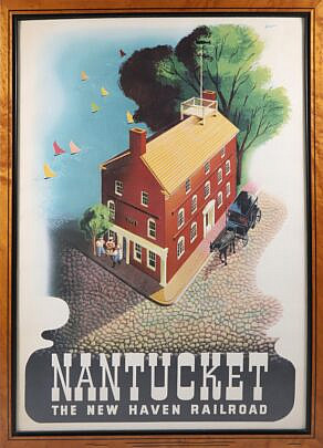 Nantucket Poster "The Newhaven Railroad" by Mason