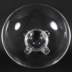 Signed Steuben Clear Crystal Footed Bowl
