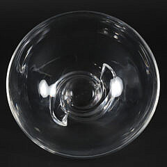 Signed Steuben Clear Crystal Bowl on Spiral Base