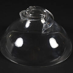 Signed Steuben Clear Crystal Bowl on Spiral Base