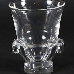 2336-54 Signed Steuben Clear Crystal Vase With Handles A_IMG_9667