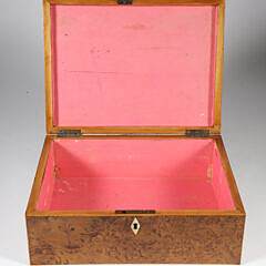 Bird’s Eye Maple and Parquetry Inlaid Box, 19th Century