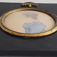19th Century Miniature Watercolor Portrait of Susan Wyer