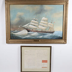 Portrait of the Ship Freeman Clark and Associated Document