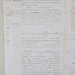 Gouache on Artist Board “Portrait of the Ship Freeman Clark” and Associated Document