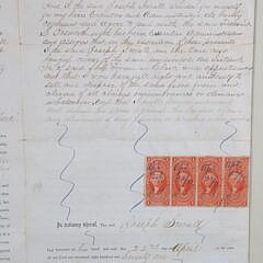 Gouache on Artist Board “Portrait of the Ship Freeman Clark” and Associated Document