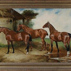 George Paice (British 1854-1925)  Oil on Canvas Portrait of a Horse Investment