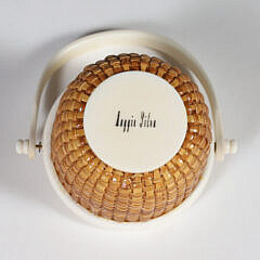 Maggie Silva Miniature Round Open Nantucket Basket