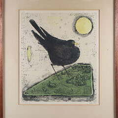 Bo Lars Limited Edition Print "Blackbird" Circa 1959t