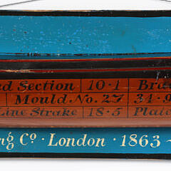 Decorative Half Hull “Thames Ship Building Co; London 1863” 