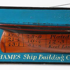 Decorative Half Hull “Thames Ship Building Co; London 1863” 