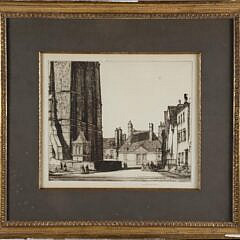 Louis Morenby "The Milk Man" Etching