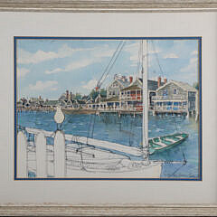 38-5481 Barbara Kauffmannn-Locke Watercolor Grey Ladies North Wharf A IMG_8988