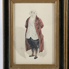 Pair of Miniature Charles Dickens Caricature Prints