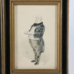 Pair of Miniature Charles Dickens Caricature Prints