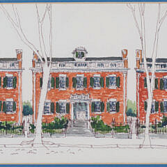 Barbara Kaufman-Locke Watercolor on Paper “The Three Bricks”