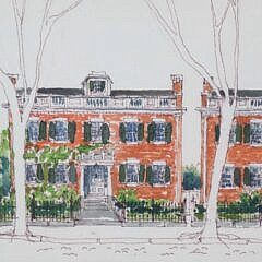 Barbara Kaufman-Locke Watercolor on Paper “The Three Bricks”