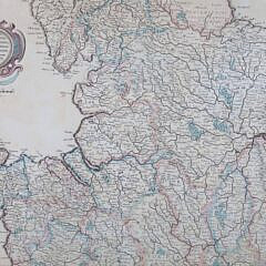 Hundius, Henricus, Map of the North of England, “Eboracum, Lincolnia, Derbia, Staffordia, Notinghamia”