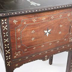 Mahogany Bone Inlaid Sideboard, 19th Century