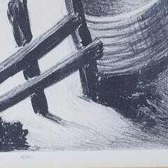 Thomas Hart Benton Black and White Print