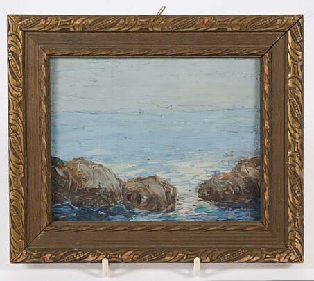 40912 Oil on Broad Rocky Seascape A_IMG_9522