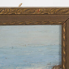 Vintage Impressionist Oil on Board “Rocky Seascape”