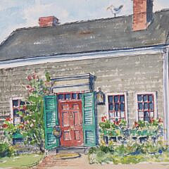 Barbara Kauffman-Locke Watercolor on Paper "Lil Gray Lady"